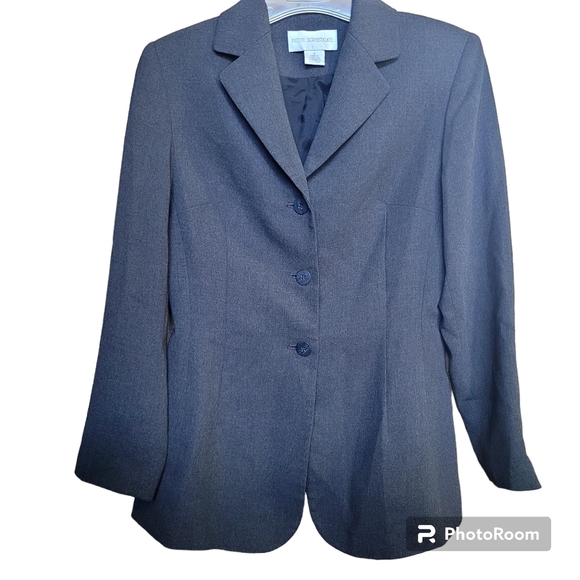 🚨$25 Bundle Petite Sophisticate Small Grey Pantsuit Office Career Work - Picture 4 of 6